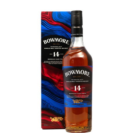 Flasche Bowmore 14 Jahre mit Etui