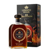 Flasche Barndy Lepanto 12 Jahre mit Etui