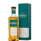 Bottle of Bushmills 10 Years with case