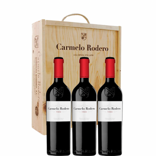CARMELO RODERO Crianza x3 + wooden box