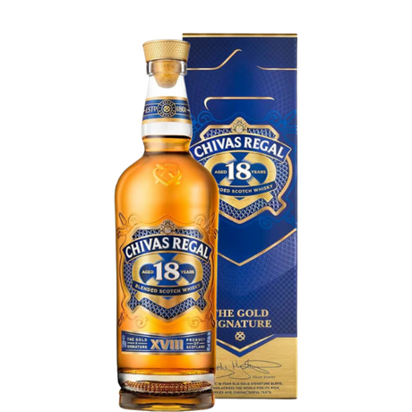 Flasche Chivas Regal 18 Jahre mit Etui