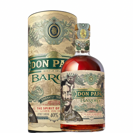 Don Papa Baroko Rumflasche mit Etui