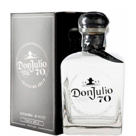 Flasche Don Julio 70 kristallin mit Etui