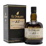 Flasche El Dorado Rum 15 Jahre mit Etui
