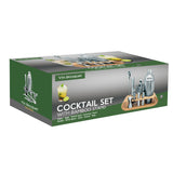 Cocktailset mit Bambusbasis aus Edelstahl