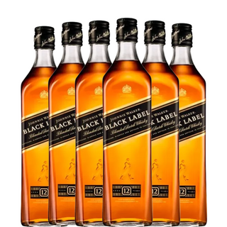 JOHNNIE WALKER BLACK LABEL x6 Flaschen