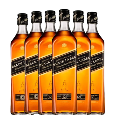6 Flaschen Johnnie Walker Black Label