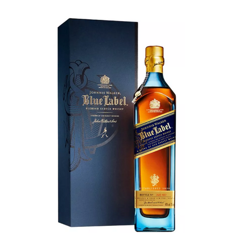 Johnnie Walker Blue Label Whiskyflasche mit Etui