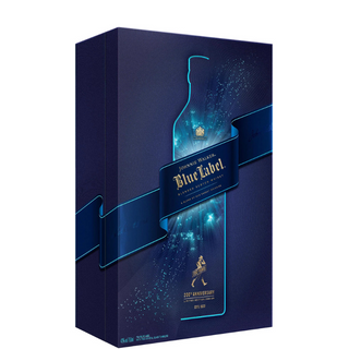 JOHNNIE WALKER BLUE LABEL 200. Jubiläum + 2 Gläser
