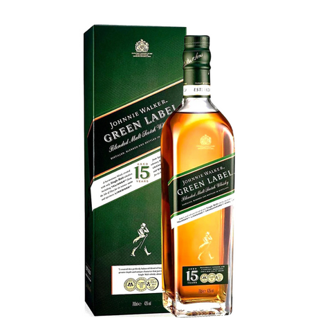 Johnnie Walker Green Label Flasche mit Etui
