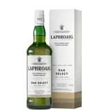Laphroaig OAK Select bottle with case