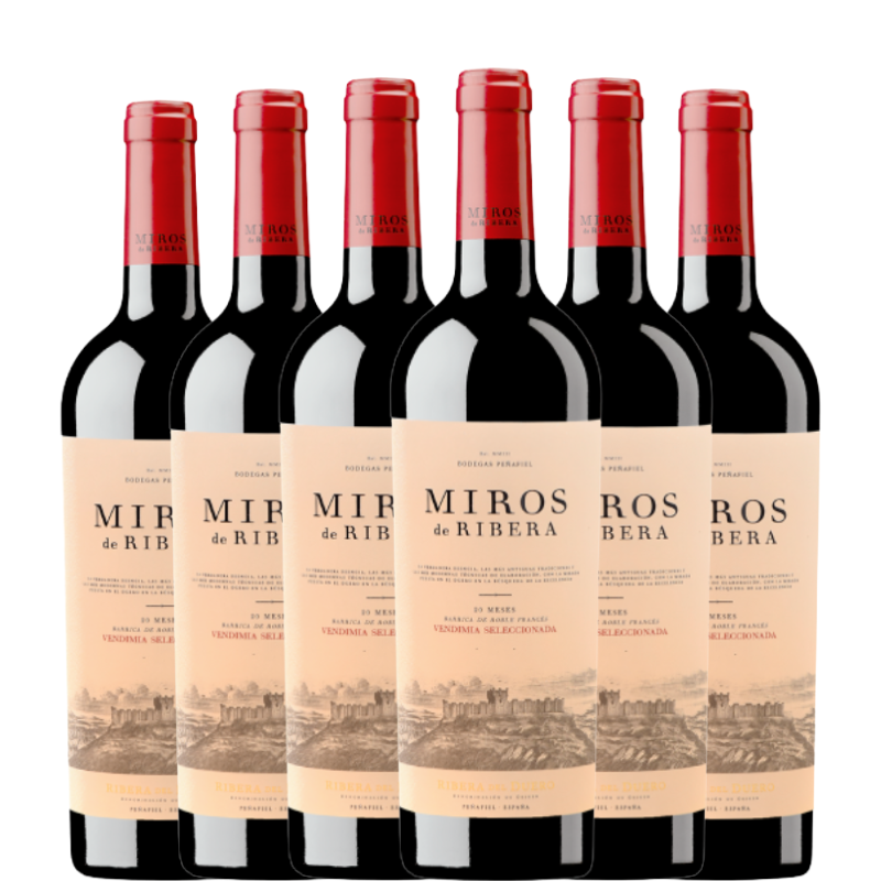 6 Flaschen MIROS DE RIBERA VS Crianza 2020