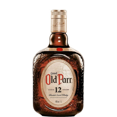 Flasche Old Parr 12 Years Whisky im 1-Liter-Format