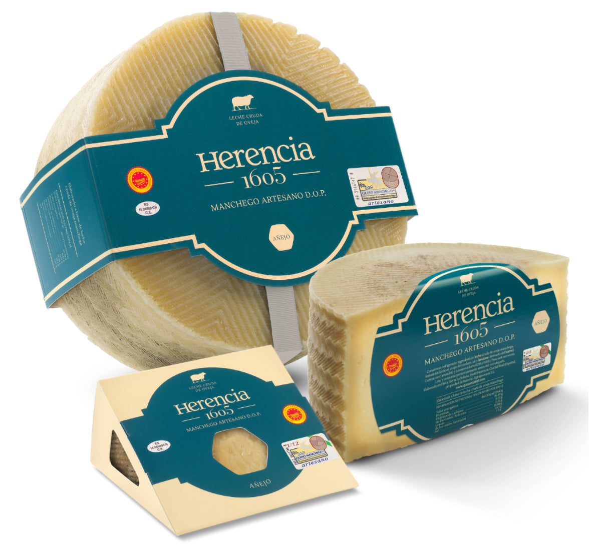 HERENCIA 1605 MANCHEGO-KÄSE Mindestreifung 10 Monate