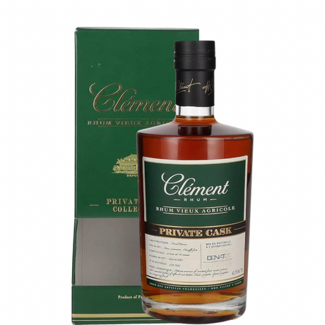 Flasche Clement Private Cask Rum mit Etui