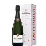 Flasche Taittinger Brut Réserve mit Etui