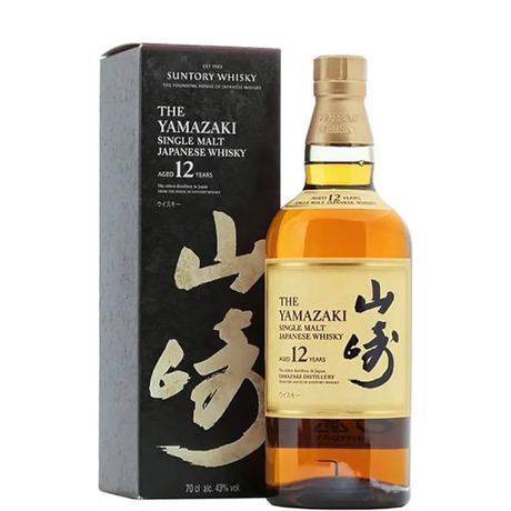 Die Yamazaki 12 Years Whiskyflasche mit Etui